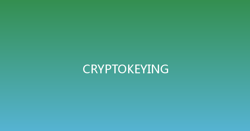 CRYPTOKEYING 