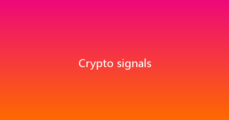 Crypto signals 