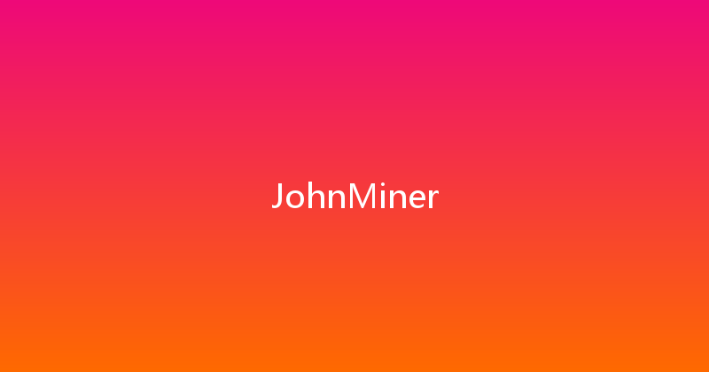 JohnMiner 