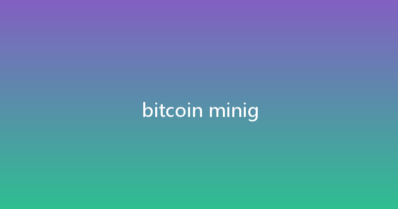 bitcoin minig 