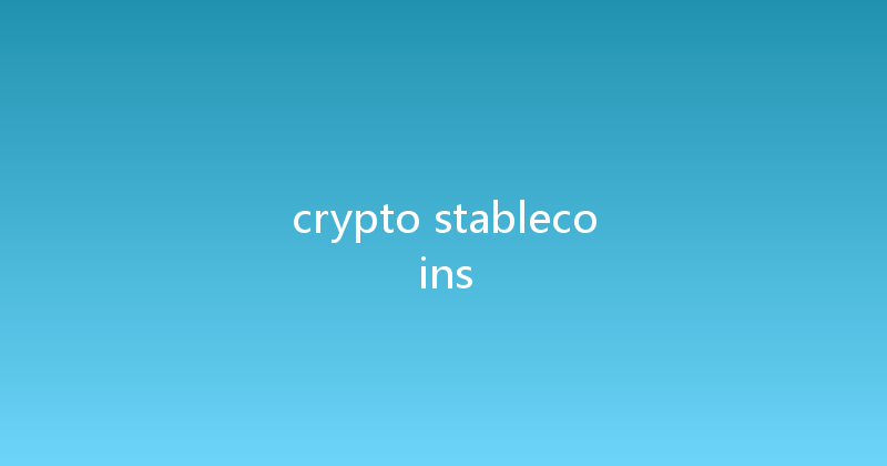 crypto stablecoins 