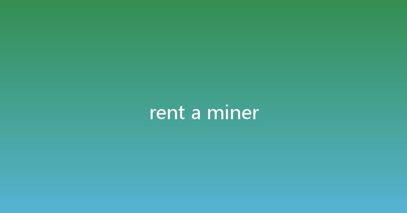 rent a miner 