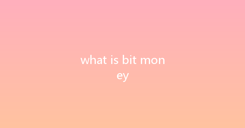 what is bit money 